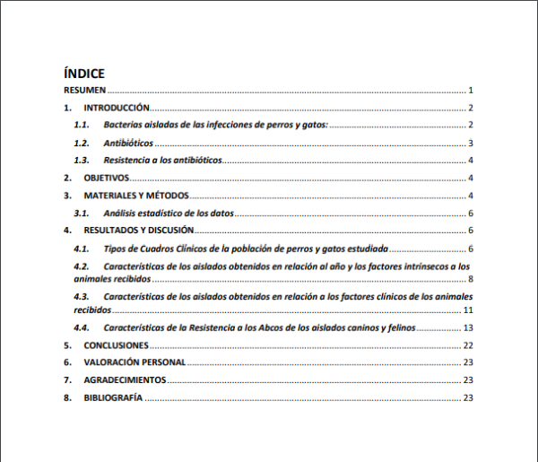 Ndice TFG C Mo Hacerlo Ejemplos Tipos Y Consejos   Ejemplo De Indice TFG La Facultad Ciencias 600x515 